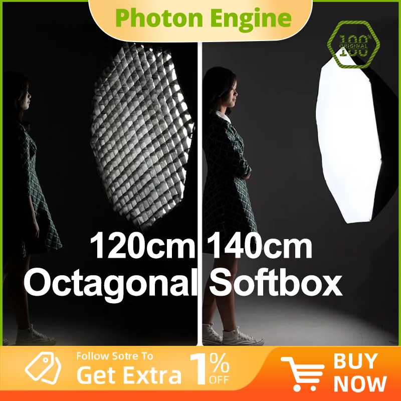 Softbox 120Cm Octagon - 大型ソフトボックス AMBITFUL 120cm 140cm 長方形 八角形