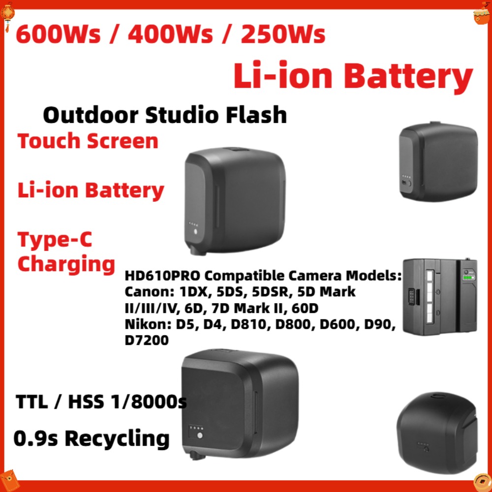 Studio Strobe Hss Ttl - JINBEI HD250/400/600MAX & HD610/400PRO 250-600Ws TTL/HSS