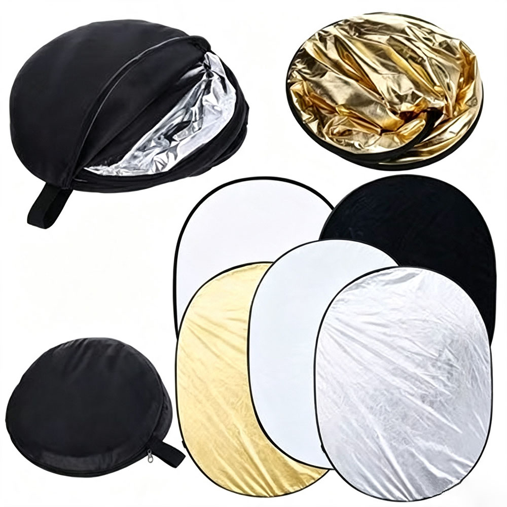 Reflector 5 In 1 110Cm - ポータブル 5 in 1 折りたたみ式写真撮影用リフレクター ライトディフューザー