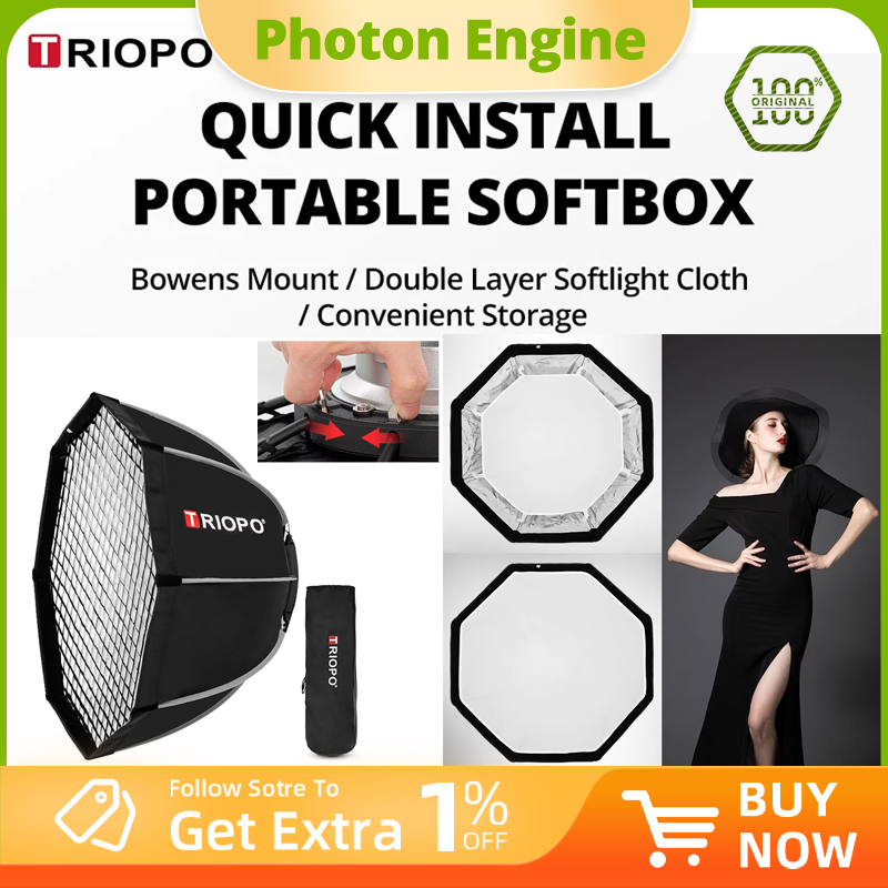 Softbox 120Cm Octagon - Triopo K2 120cm 90cm 65cm 55cm