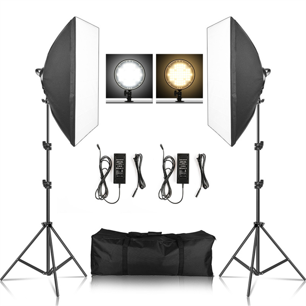 Photography Backdrop Stand Kit - ソフトボックスライトテント写真撮影キット写真2メートルtripiodソフトボックスディスクライトled 45ワット写真スタジオ照明撮影ランプビデオ