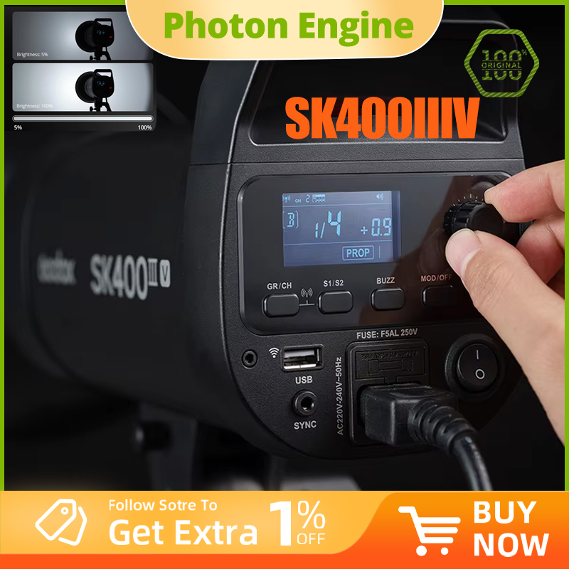 Godox SK400IIIV内蔵2.4GワイヤレスXシステ - Studio Flash 400W Bowens Mount のレビューと価格