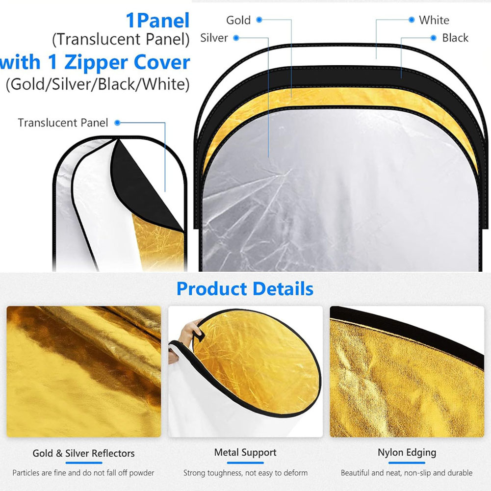ERIKOLE 5-in-1 写真用リフレクターキット -  - Reflector 5 In 1 110Cm のレビューと価格
