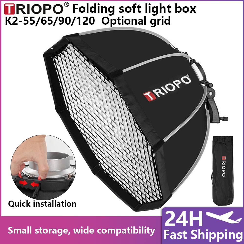 Triopo 55/65/90/120cm オクタゴンソフト - Softbox 120Cm Octagon のレビューと価格