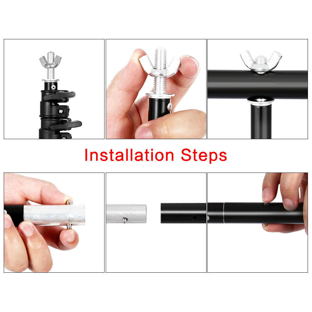 写真撮影用T型背景スタンドフレームサポートシステム、写真スタ - Photography Backdrop Stand Kit のレビューと価格