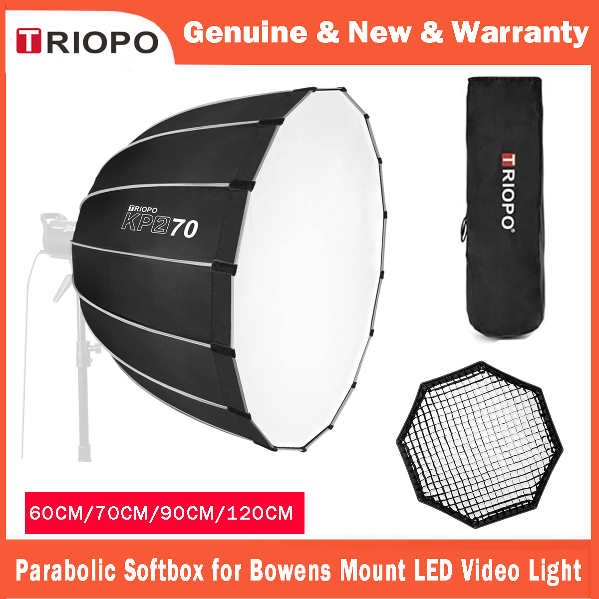 Triopo-ボードランプマウント,60cm,70cm,90 - Softbox 120Cm Octagon のレビューと価格