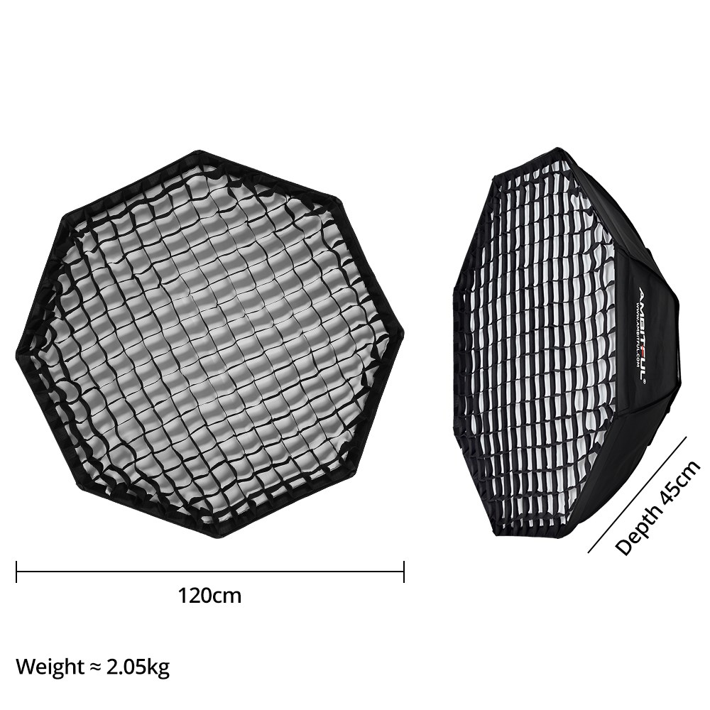 大型ソフトボックス AMBITFUL 120cm 140cm - Softbox 120Cm Octagon のレビューと価格