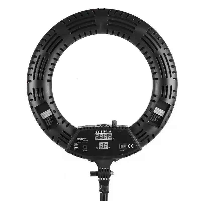 18インチリングライト 96W 3200-5500K CRI - Ring Light 18 Inch Studio のレビューと価格