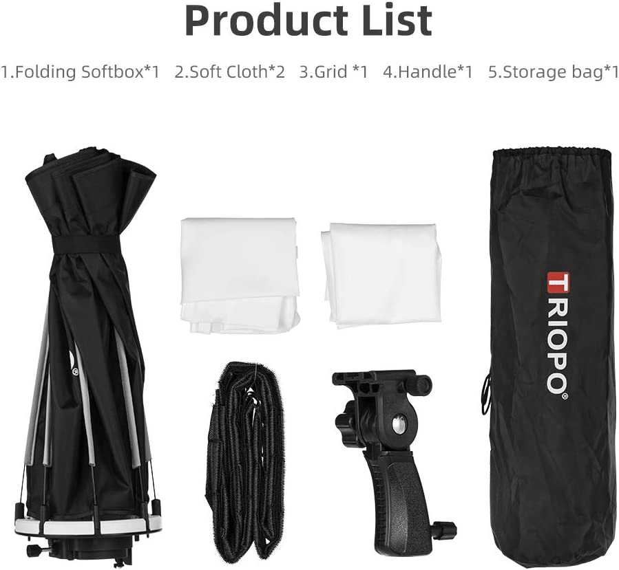 TRIOPO 55 センチメートル 65 センチメートル 9 - Softbox 120Cm Octagon のレビューと価格