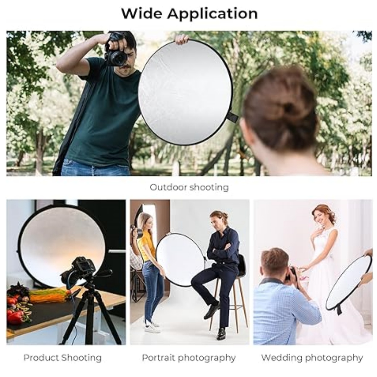 Huanyingbjb-ポータブル写真リフレクター,丸い折り - Reflector 5 In 1 110Cm のレビューと価格