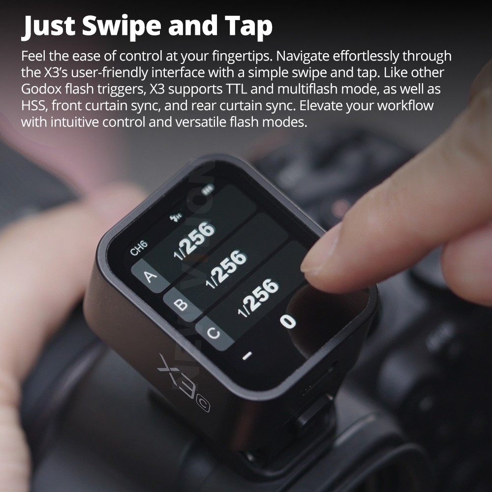 Godox X3 C/N/S/F/O TTLワイヤレスフラッ - Wireless Flash Trigger 2.4G のレビューと価格