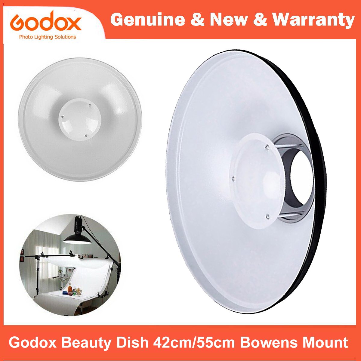 Godox-スタジオフラッシュライト用標準リフレクター,BD - Beauty Dish 55Cm Studio のレビューと価格