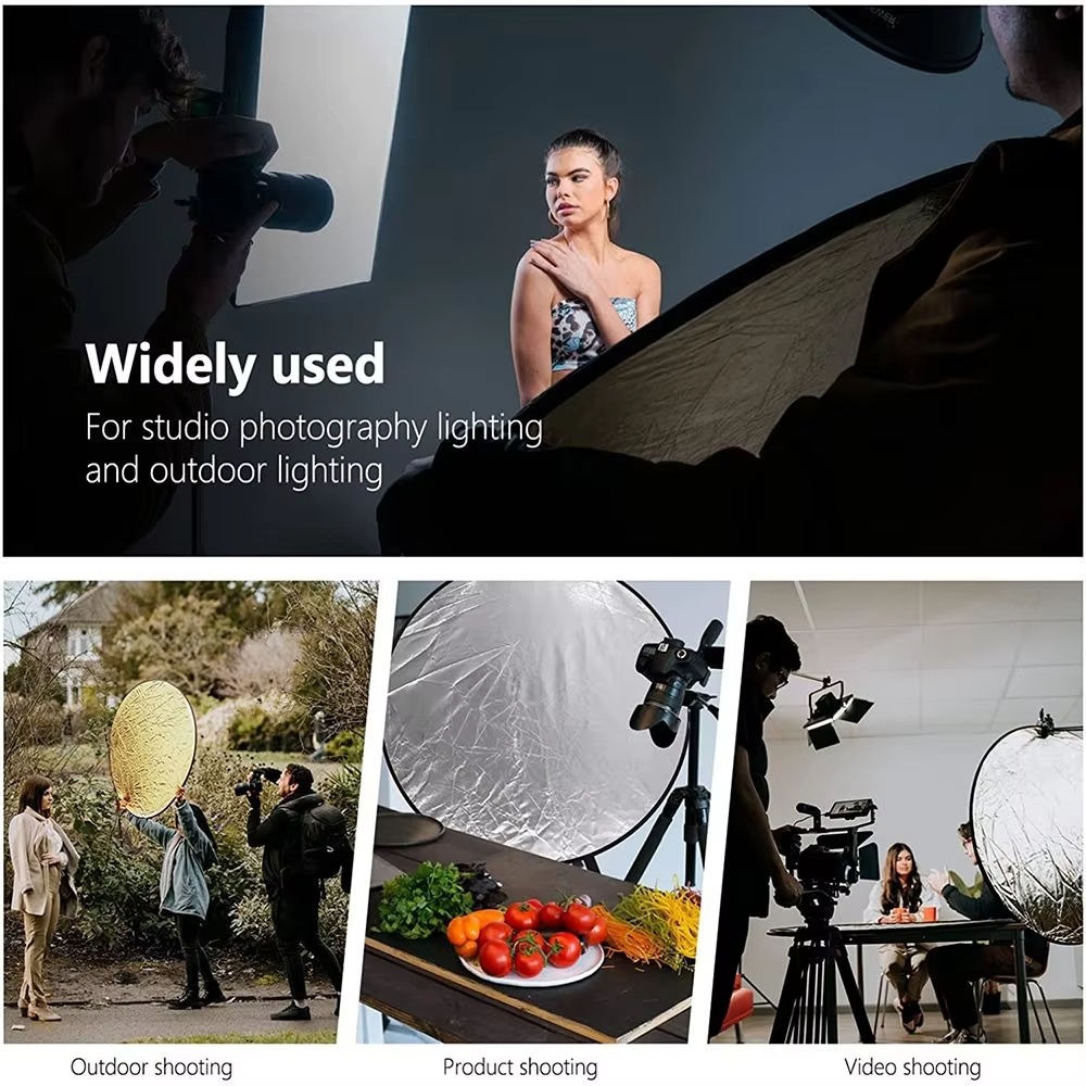 ポータブル 5 in 1 折りたたみ式写真撮影用リフレクター - Reflector 5 In 1 110Cm のレビューと価格