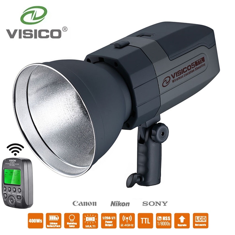 Visico 5II 400Ws TTL HSS屋外スタジオ - Studio Strobe Hss Ttl のレビューと価格