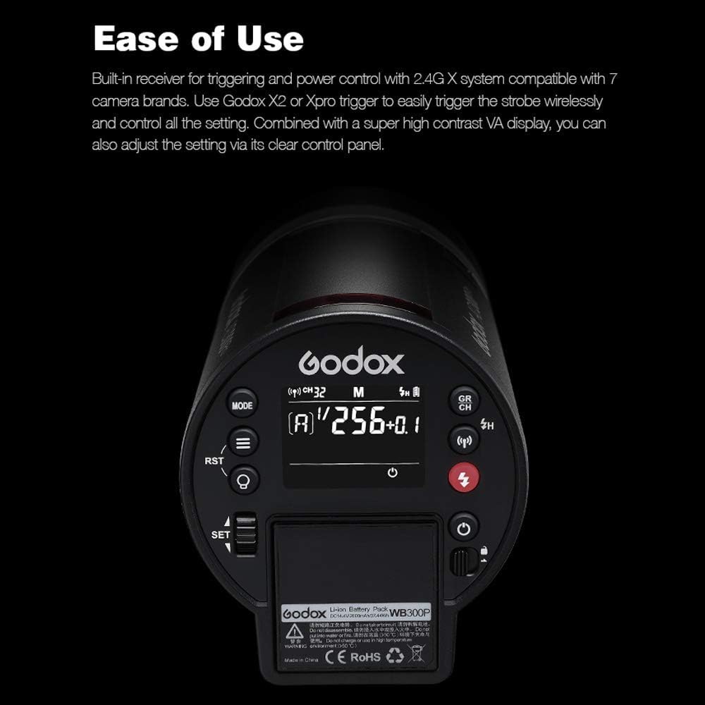 Godox AD300Pro 300Ws 屋外用フラッシュス - Studio Strobe Hss Ttl のレビューと価格