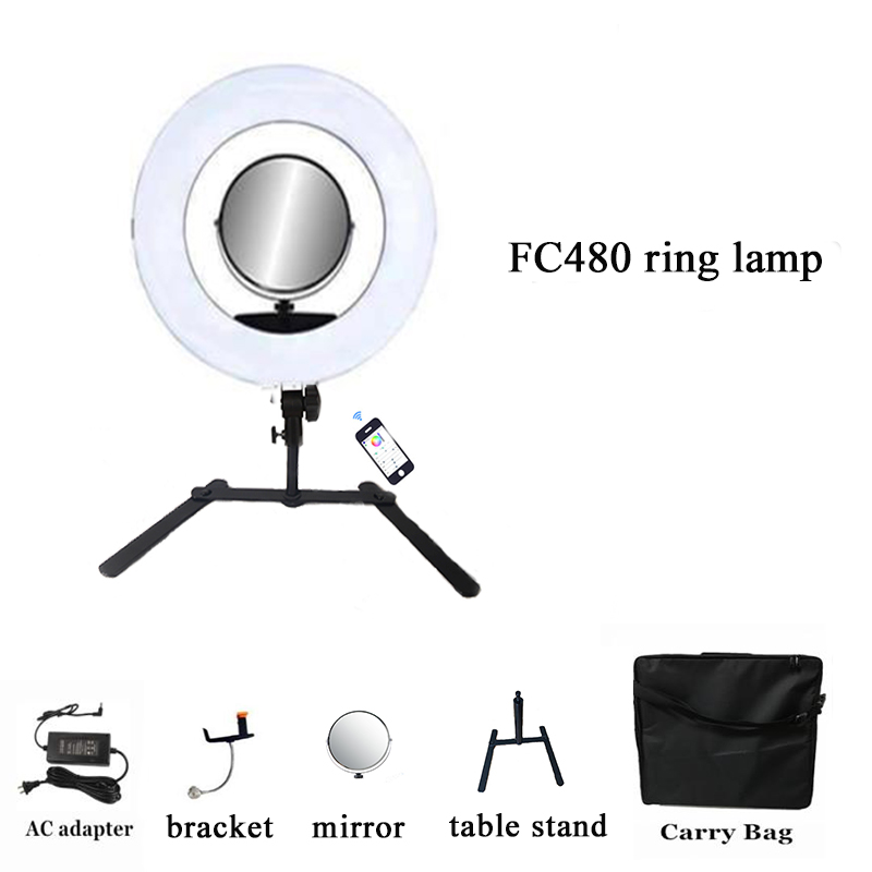 Yidoblo 18インチ FC480 RGB LEDリング - Ring Light 18 Inch Studio のレビューと価格