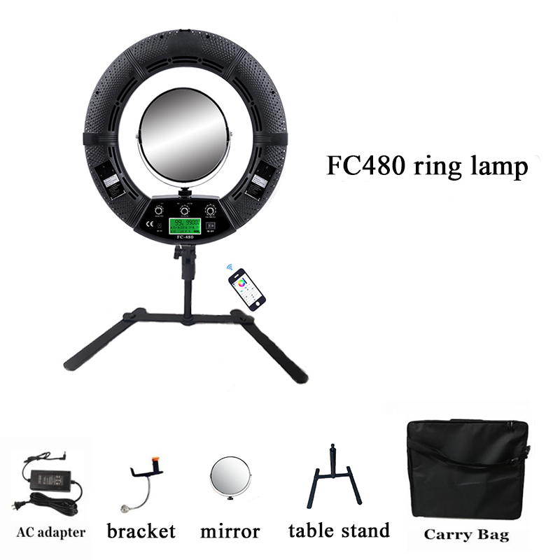 Yidoblo 18インチ FC480 RGB LEDリング - Ring Light 18 Inch Studio のレビューと価格